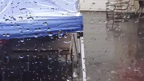 Sideways Rain storm