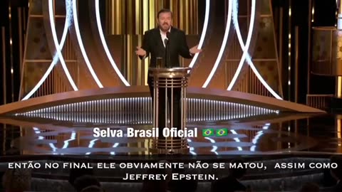 Ricky Gervais (R. Dene G.,1961,UK) HollyWood speech 2020 Golden Globes 77º PT-BR (2023,12,19) 👀🔥☢️