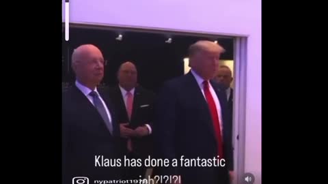 Trump praises Klaus Schwab