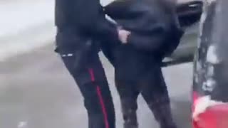 Ottawa cops rough up an old man after he shows support for freedom protesters