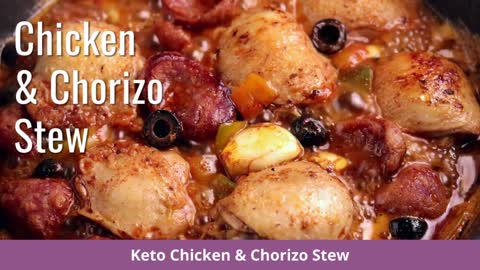KETO Chicken and Chorizo Stew | KETO Diet Recipe