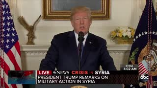 Pres. Trump orders strikes on Syrian targets