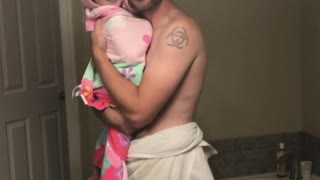 Dad And His Daughter Lip-Sync In Perfect Unison