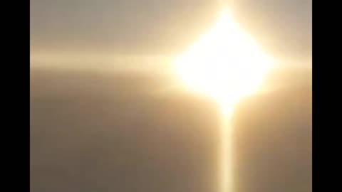 Skier Captures Footage of Sun Halo