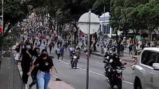Marcha se desvía y comienza a desplazarse hacia el sur por la 27 en Bucaramanga
