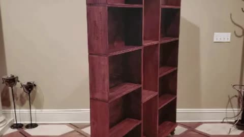 Extra Large Wine Crate Bookshelf - Off the Vine Designs