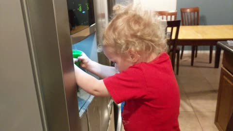 What will happen if the baby open the fridge