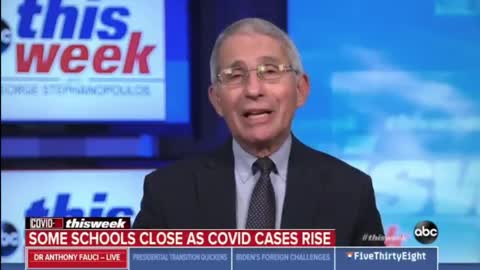 Dr Fauci admits students don't spread COVID-19
