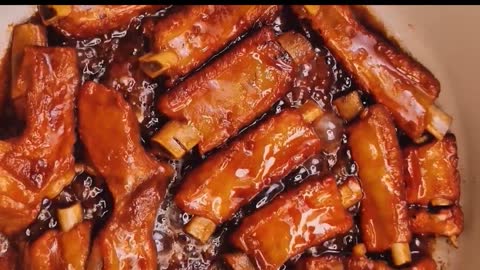 The most detailed home version of braised pork ribs is to serve a meal!