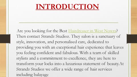 Best Hairdresser in West Nowra