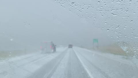 Snowstorm in Wyoming