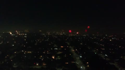 Fireworks in Santa Ana