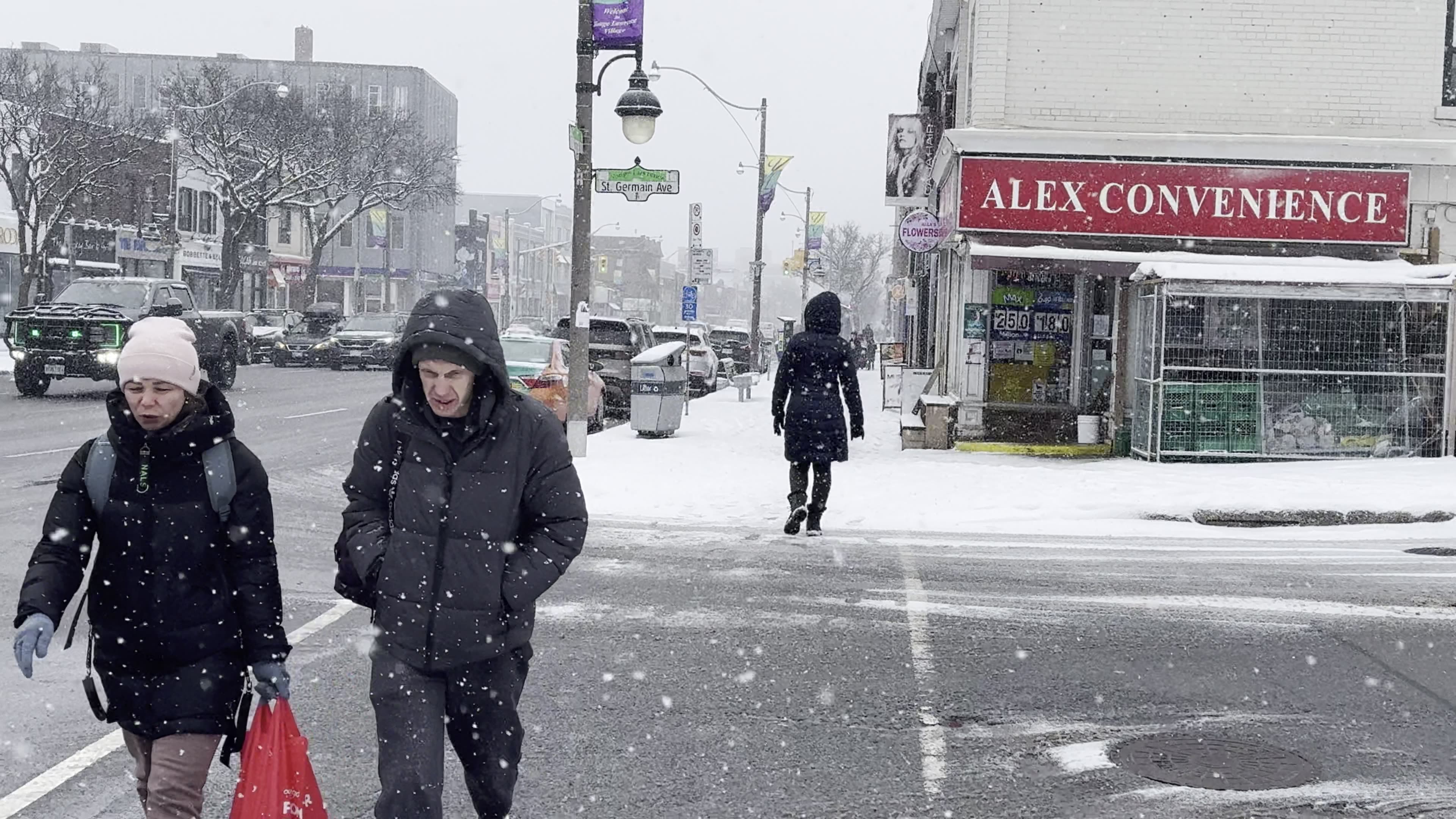 Snowfall in Toronto Today March 22 2024 4K UHD