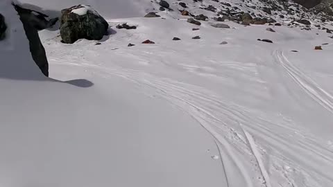 Skiing Through a Glacier