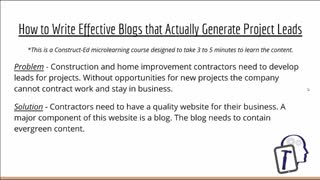 How To Write Effective Blogs That Actually Generate Project Leads