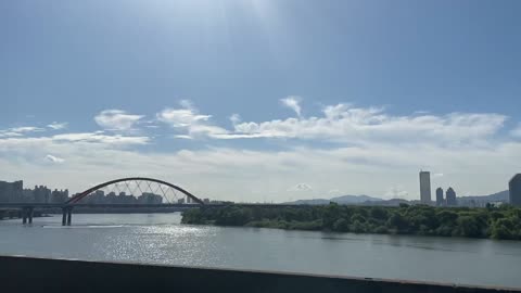 Han River from Seoul Subway