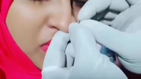 Painfull Nose piercing Video