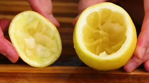 Lemon Sorbet in a Lemon