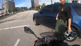 Cop Turns Car into Instant Roadblock