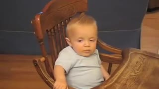 Dog Bark Wakes Baby Falling Asleep While Eating