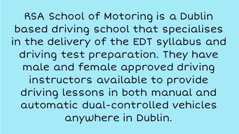 Driving Lessons Dublin