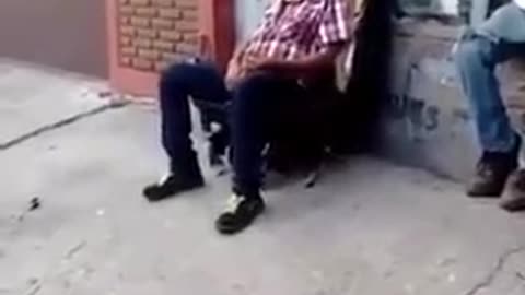 Blow Up An Old Men Chair Very Funny Video