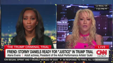 CNN Interviews Stormy Daniels Fellow Porn Star Alana Evans On Trump Trial