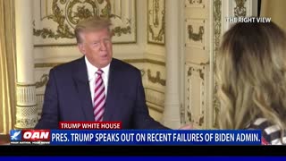 President Trump speaks out on recent failures of Biden admin.