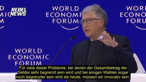Bill Gates sagt auf dem WEF-Treffen in Davos 2024