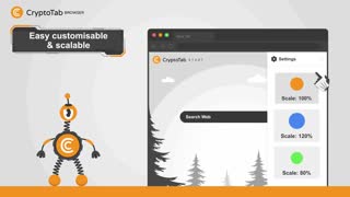 CryptoTab Browser with a built-in mining feature