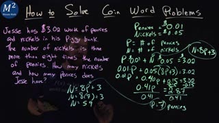 How to Solve Coin Word Problems | Minute Math