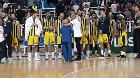 Thanasis Giannakopoulos with Obradovic