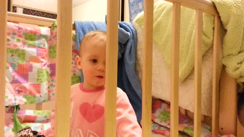 My little daughter doesn't like her crib