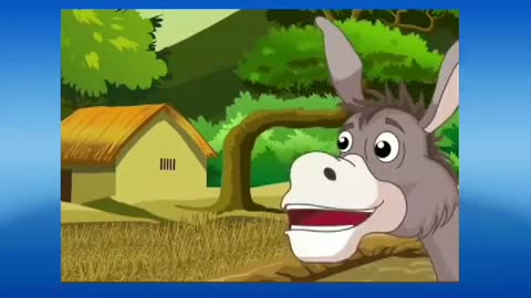 Lion and donkey pancha tantra story cartoons