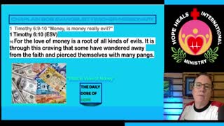 1 Timothy 6:9-10 "Money, is money really evil?"