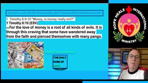 1 Timothy 6:9-10 "Money, is money really evil?"