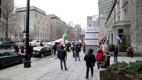 Raw footage - Liberté Montreal - Freedom Montreal Protest ( December 12 2020 )