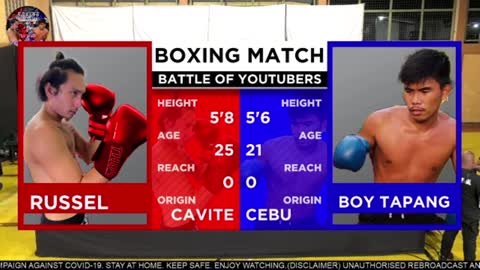 Battle Of The Youtubers Boy Tapang Vs Russel Ng Brusko Bros Boxing na to!!!!