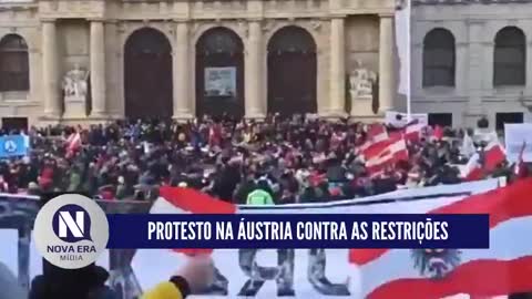 Protestos na Áustria 16-01-2021