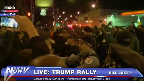 Donald-Trump-Protesters-And-Chicago-Police