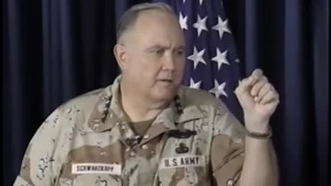 General Norman Schwarzkopf's Famed News Conference 1991 Iraq war