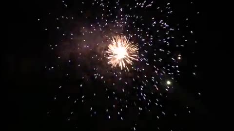 Fireworks at night