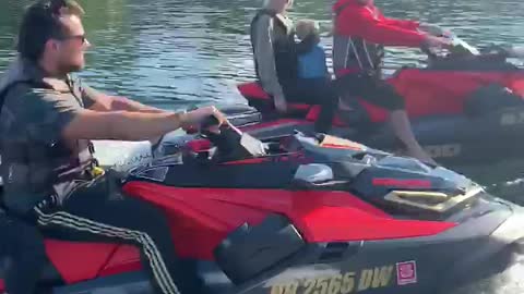 Jet Ski Day Lake Winnipesaukee NH! Little man Vibing !!