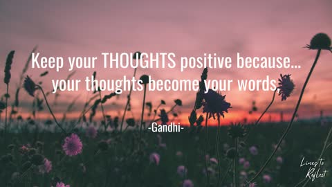 Keep your thoughts...
