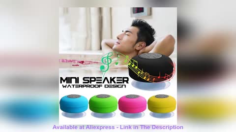 ❄️ Wireless Waterproof Shower Speakers Portable Bluetooth Speaker for Phone PC Bluetooth Soundbar