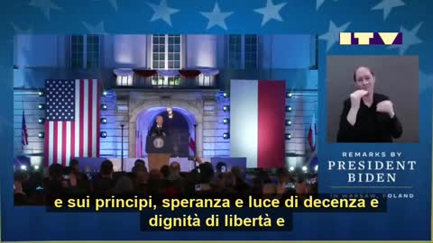 Biden a Varsavia: "Per l'amor di Dio, quest'uomo non può rimanere al potere"