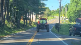 Following a Farm Tractor