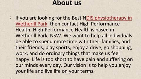 Get The Best NDIS physiotherapy in Wetherill Park.