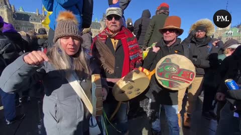 Indigenous drummers talk about why they joined the Freedom Convoy