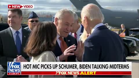 Chuck Schumer caught on HOT MIC talking to Biden about midterms — LOL!